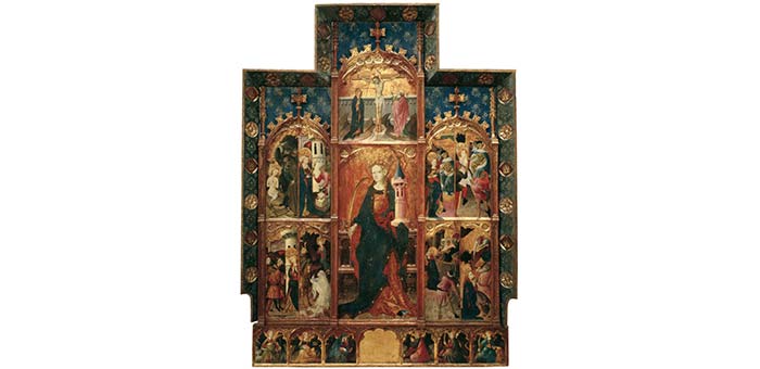 Altarbild Santa Barbera Gonçal Peris Sarriá