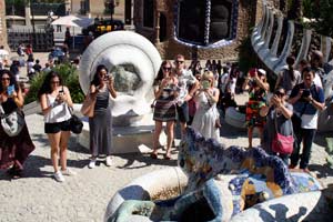 Sehensürdigkeit-Barcelona-Park-Güell Salamander